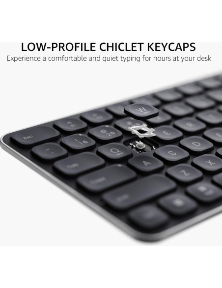 Combo Teclado y Ratón Inalámbrico Rapoo 9010M, Bluetooth 5.0, 4 Dispositivos