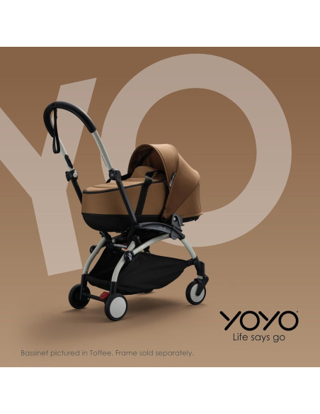 Cuna Babyzen YOYO 0+ Gris - Colchón Doble y Capota UV