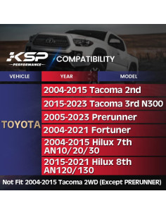 Brazos de Control Superiores KSP para Tacoma 2004-2023 2