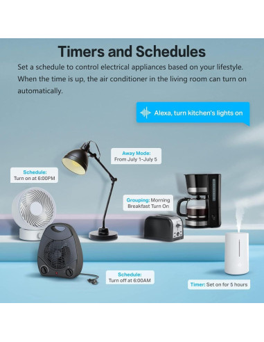 Enchufe Inteligente Jinvoo Matter, Control Remoto, 2 Paquete