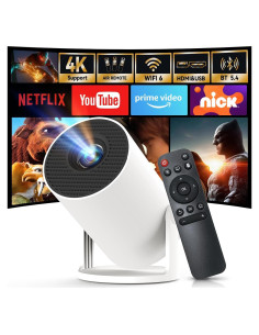 Mini Proyector WEMI OptiBarrel 500 Full HD 1080P Wi-Fi 6 Bluetooth 5.4