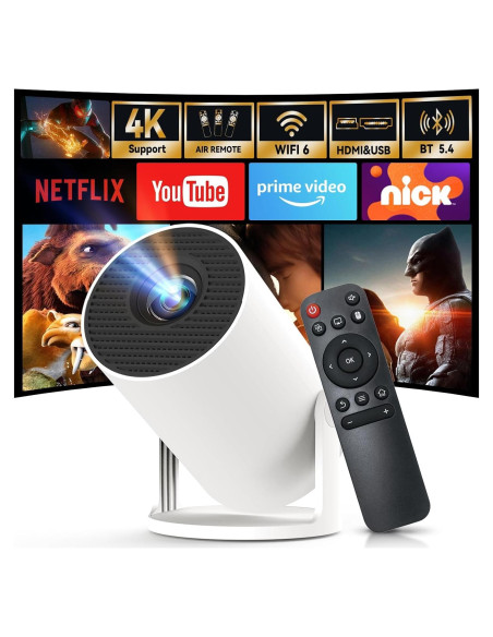 Mini Proyector WEMI OptiBarrel 500 Full HD 1080P Wi-Fi 6 Bluetooth 5.4