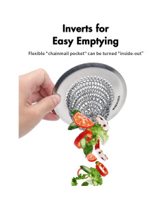 Colador de Fregadero Wokdada de Acero Inoxidable 11.2 cm 2