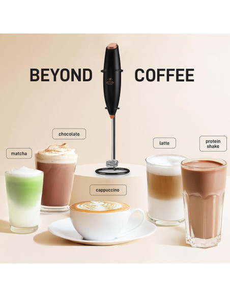 Batidor de Leche Zulay Doble 360W - Negro y Cobre