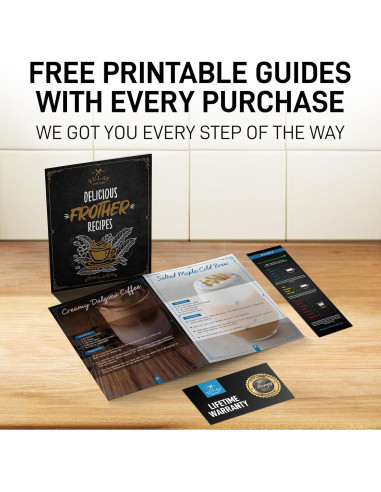 Batidor de Leche Zulay Doble 360W - Negro y Cobre