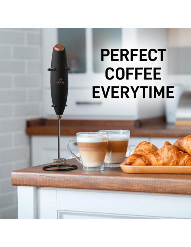 Batidor de Leche Zulay Doble 360W - Negro y Cobre