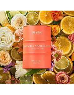 Vela Aromatizada M&SENSE Naranja y Vainilla 600g 120h 2