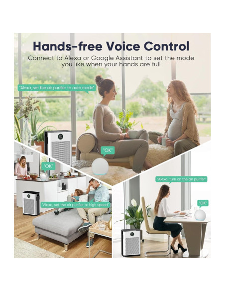 Purificador de Aire FRESHDEW H14 HEPA WiFi 215 m Ultra Silencioso