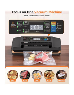 Máquina de Sellado al Vacío QIQIAOB SV608 130W Doble Sellado 2