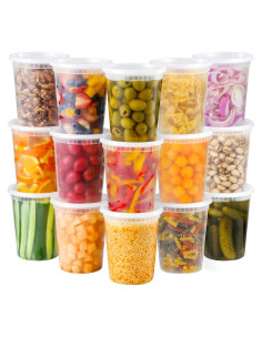 Contenedores de Alimentos AOZITA 40 Sets 0.95L Herméticos