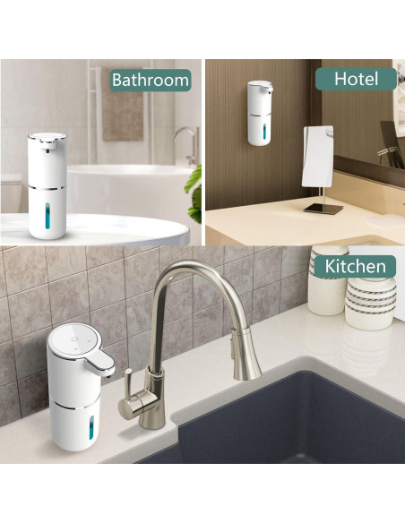 Dispensador de Jabón Automático YNESOER 400ml Espuma Ajustable