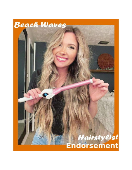 Plancha de Rizar Cerámica ORYNNE 19mm Control Digital 7 Temperaturas