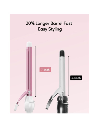 Plancha de Rizar Cerámica ORYNNE 19mm Control Digital 7 Temperaturas