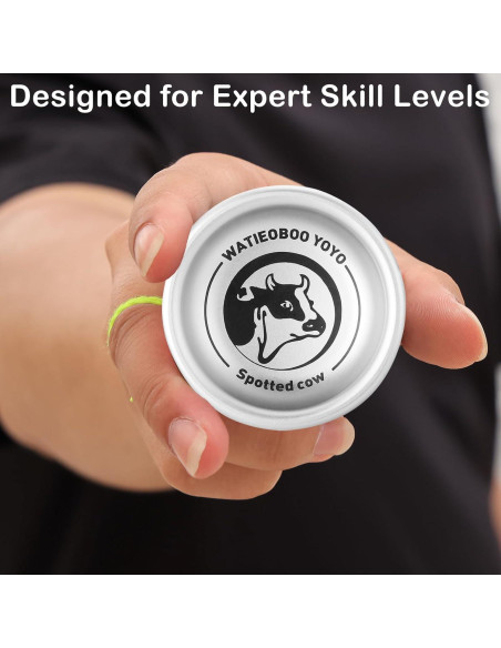 Yoyo Profesional WATIEOBOO de Metal Vaca Manchada 56mm