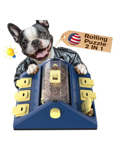 Juguete de Rompecabezas para Perros KADTC 2 en 1 Azul 30x26cm