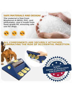 Juguete de Rompecabezas para Perros KADTC 2 en 1 Azul 30x26cm 2