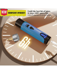 Amoladora de Uñas para Perros YABIFE NLQ-P007 Recargable 3 Velocidades 2