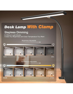 Lámpara de Escritorio LED Airlonv HD-PL18DC1002 10W Ajustable 2