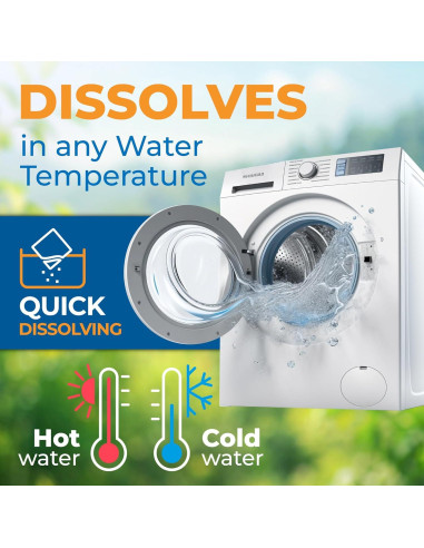 Hojas de detergente Gull Living Travel sin fragancia - 10 cargas