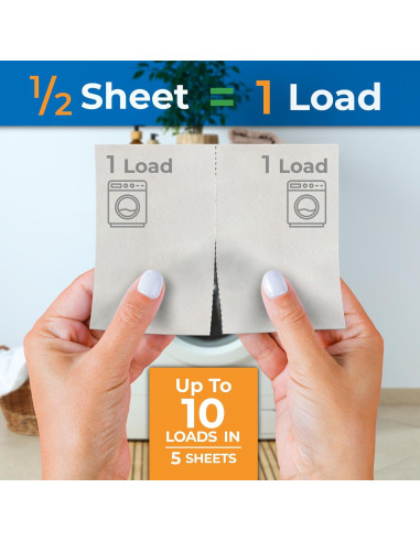 Hojas de detergente Gull Living Travel sin fragancia - 10 cargas