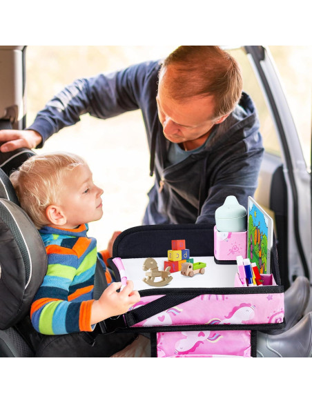 Bandeja de Viaje para Niños WENRENER Rosa Oscuro 43x34cm