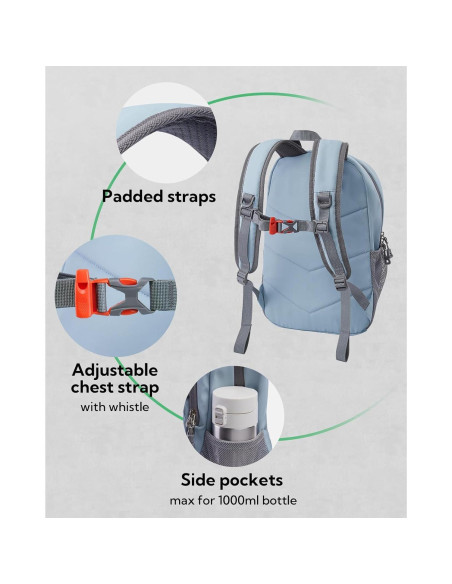 Mochila de Senderismo WATERFLY 12L Unisex Azul Claro