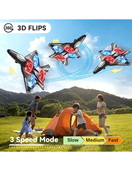 Avión RC de Espuma 4DRC V31 con Luz LED y Acrobacias