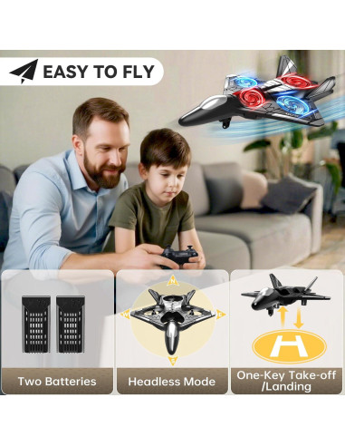 Avión RC de Espuma 4DRC V31 con Luz LED y Acrobacias