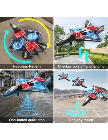 Avión RC de Espuma 4DRC V31 con Luz LED y Acrobacias