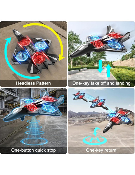 Avión RC de Espuma 4DRC V31 con Luz LED y Acrobacias