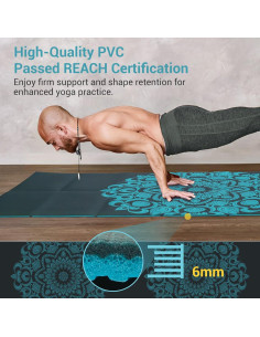 Esteras de Yoga Plegables Avoalre 183x81cm Ecológicas Antideslizantes 2