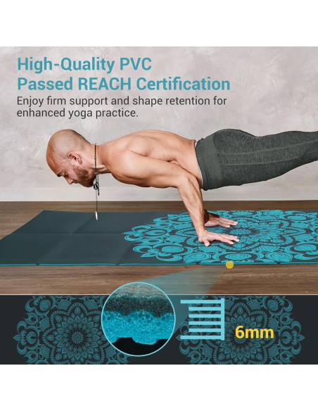 Esteras de Yoga Plegables Avoalre 183x81cm Ecológicas Antideslizantes