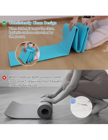 Esteras de Yoga Plegables Avoalre 183x81cm Ecológicas Antideslizantes