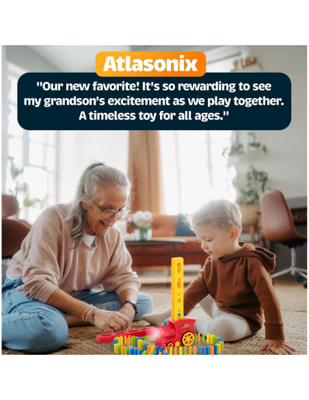 Juego de Dominó Automático Atlasonix 220 - Juguete Creativo