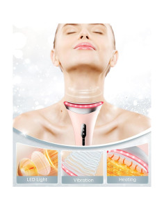 Masajeador Facial LED 7 Colores Baihui MJ-400 Rosa 2