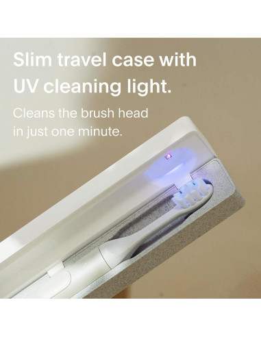 Cepillo de Dientes Eléctrico SURI S1 con Estuche UV - Blanco