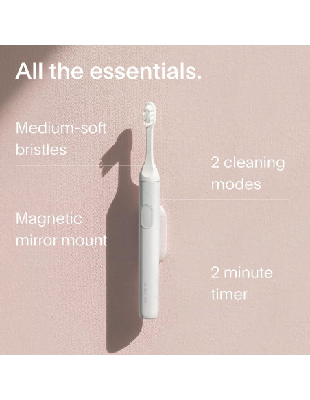 Cepillo de Dientes Eléctrico SURI S1 con Estuche UV - Blanco