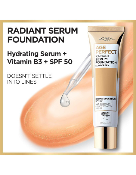 Base de Serum Radiante L'Oreal Paris Age Perfect SPF 50 28.35g