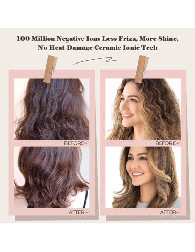 Cepillo Secador de Cabello HAIR TRENDS Doble Voltaje 2" Rosa