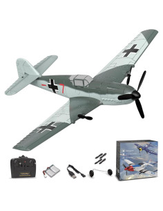 Avión RC ANBURI BF-109 2.4GHz 3 Canales con Giroscopio