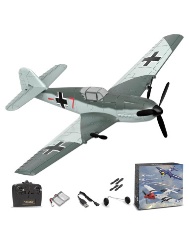 Avión RC ANBURI BF-109 2.4GHz 3 Canales con Giroscopio