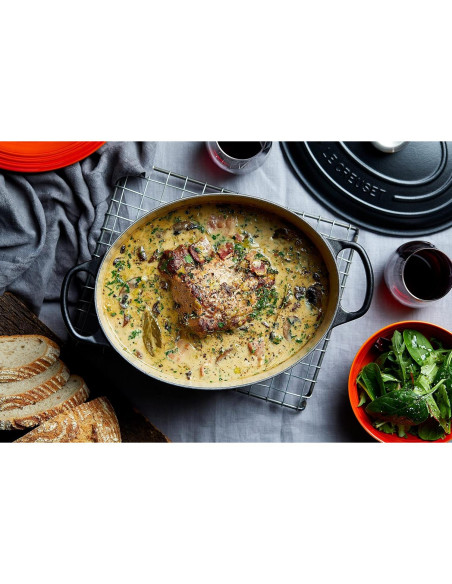 Cacerola Ovalada de Hierro Fundido Le Creuset 29 cm Negra