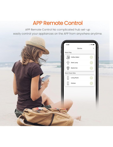 Enchufe Inteligente WiFi Tenda SP9 (2 Paquete) con Monitoreo de Energía