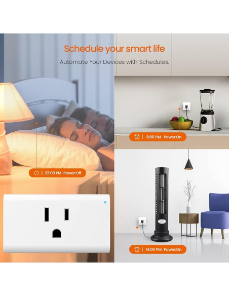 Enchufe Inteligente WiFi Tenda SP9 (2 Paquete) con Monitoreo de Energía