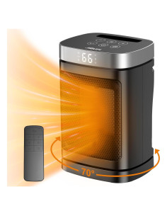 Calentador de espacio eléctrico JIBUFI 1500W portátil con control remoto