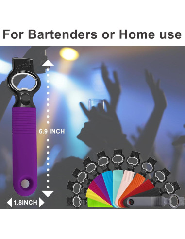 Abridor de Latas y Botellas DUNLAGUE 2 en 1 con Mango de Silicona