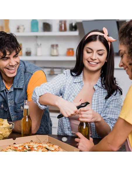 Abridor de Latas y Botellas DUNLAGUE 2 en 1 con Mango de Silicona
