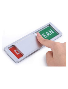 Indicador Limpio Sucio Magnético TabEnter 17.78x5.08cm Plateado