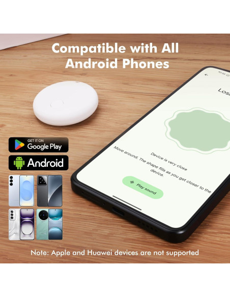 Etiquetas de Rastreo Bluetooth Beyamis Android Paquete de 4