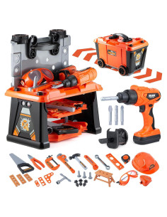 Banco de Herramientas para Niños Zealous 79 Piezas con Taladro